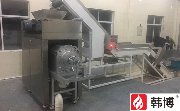 太倉(cāng)雙鳳環(huán)衛(wèi)站引進(jìn)韓博20T粉碎擠干機(jī)